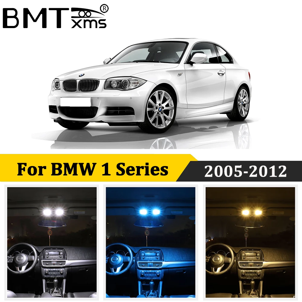 BMTxms 17 шт. Canbus для BMW 1 серия E81 E82 E87 светодиодные лампы освещения салона автомобиля