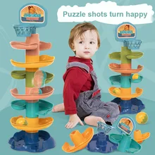 Jouets pour bébés, balles roulantes, jouets éducatifs pour enfants, hochets, tour, Puzzles, piste rotative, Montessori, cadeaux pour nouveau nés