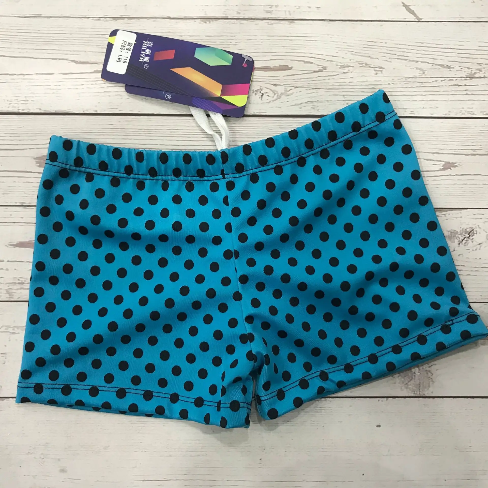 

2019 Swimming Trunks BOY'S Boxer Stripes Four Corners Boxer Swimming Trunks Bohemian Printed Swimming Trunks