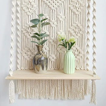 

Plant hanging basket decoration tassel tapestry wall hanging hand-woven wall decoration homestay living room bedroom decoration