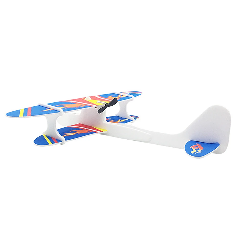 Электрический самолет ручной бросок usb зарядка модель биплана GyroplaneToy автомобиль вращающаяся плоскость дети подарок модель гироскопирования