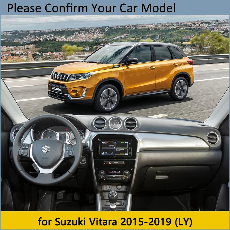 Защитная накладка на приборную панель для Suzuki Vitara LY 2015 2016 2017 2018 2019 эскудо