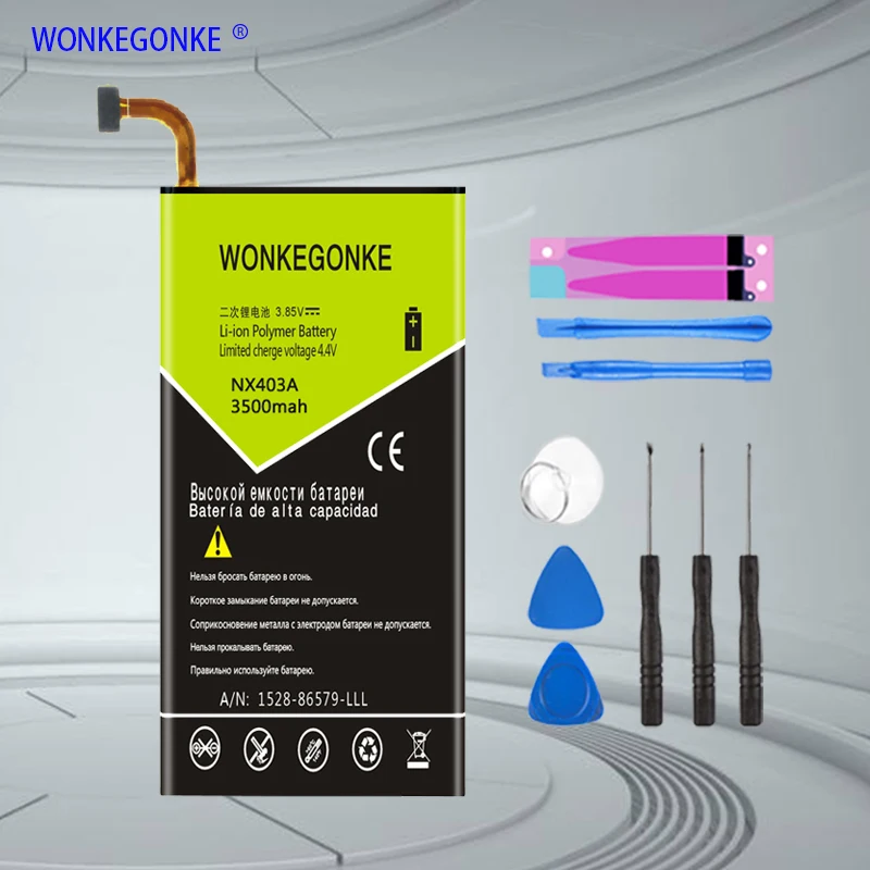 WONKEGONKE 3500mAh Li3820T43P3h984237 Battery For ZTE Nubia Z5S mini NX403A | Мобильные телефоны и аксессуары