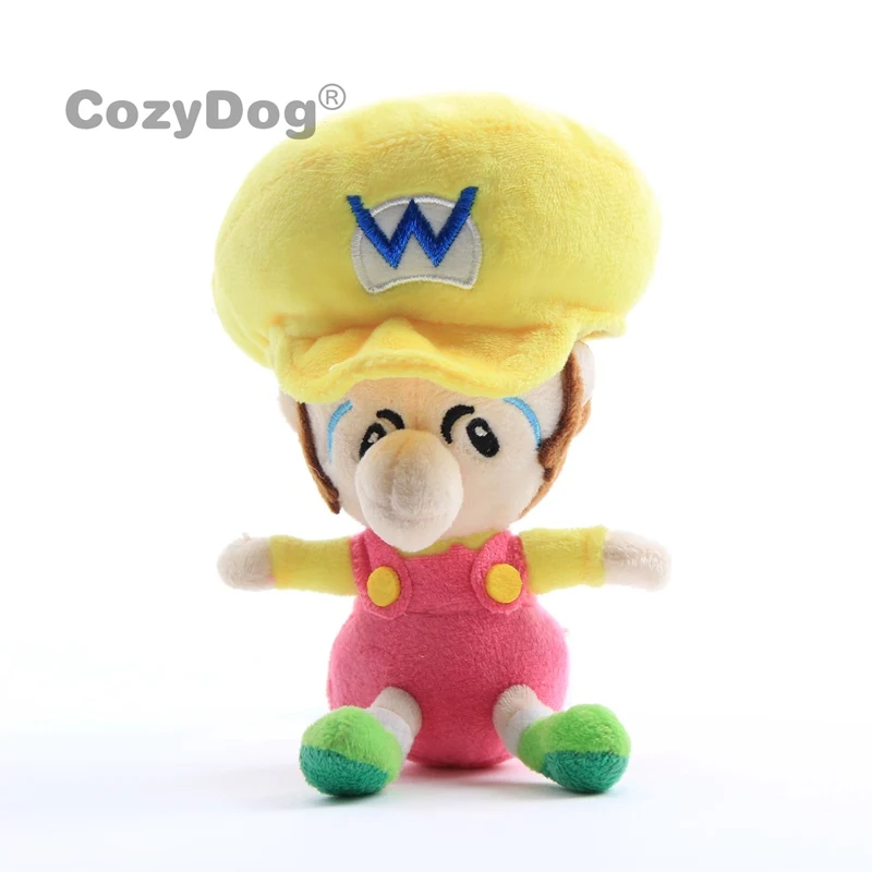 4 стиля Super Mario Bros Baby Mario Baby Luigi Waluigi плюшевые игрушки мягкие куклы мягкие животные " 15 см подарок для детей - Цвет: Цвет: желтый