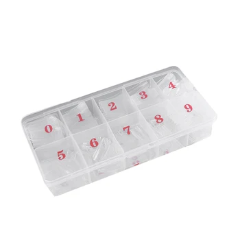 

500pcs/set Nail Art Tips Half Cover False French Nail Tips UV Extend Gel Nail Extension Decoration Tool
