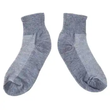 

New 5 Pairs Men's Casual Winter Warm Socks Soft Cotton Comfortable Sport Sock Gray