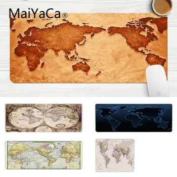 

MaiYaCa World Map mouse pad gamer play mats Comfort Mouse Mat Gaming Lockedge Mousepad Gaming Mouse Pad