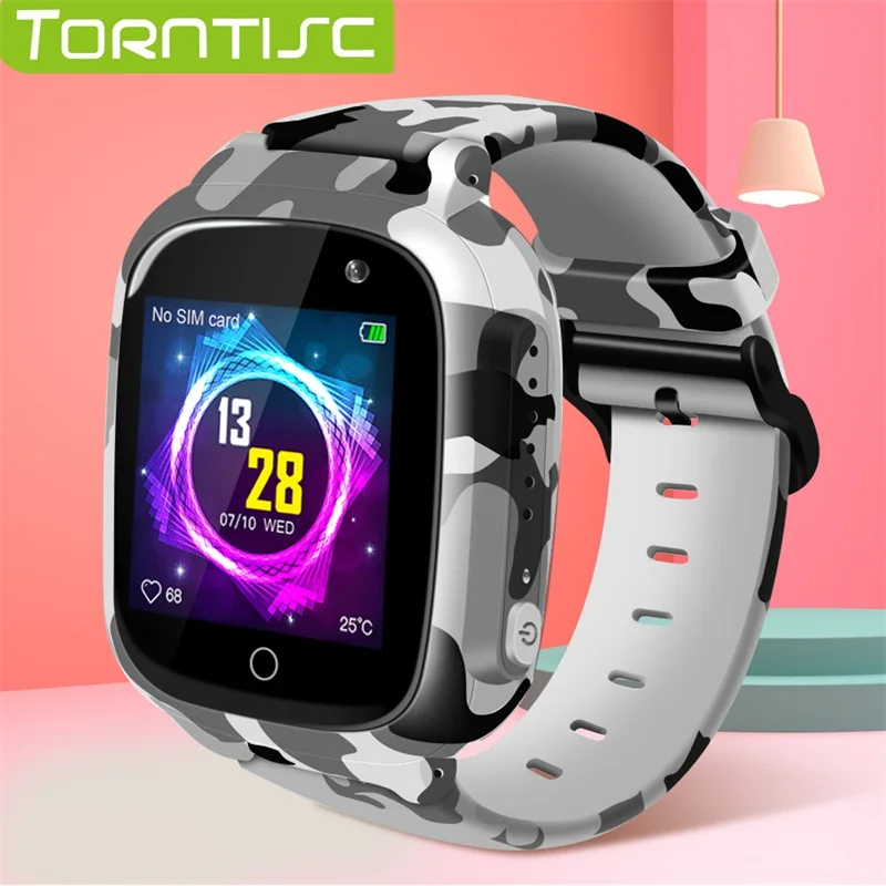 

Torntisc 2019 Kids GPS Smart Watch WIFI SOS Sim Card Video Voice Call Anti-lost 0.3 MP Camera Smartwatch Kids For Children