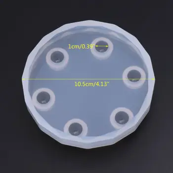 

Silicone Mold DIY Jewelry Making Tools Epoxy Resin Desk Decoration Platform Round Handmade Crafts Ornaments O30 20 Dropshipping