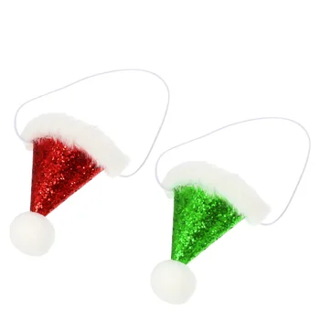 

2Pcs Pet Dog Christmas Costume Adjustable Hat Headdress Headpiece Headwear