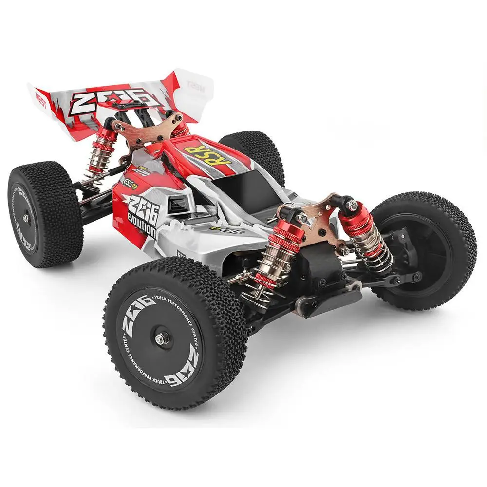 Skup WLtoys 1 14 144001 RTR 2.4GHz RC samochód skala Drift samochód wyścigowy 4WD metalowa obudowa hydrauliczny szok Absober Off Road pojazd zabawka