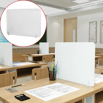 

Sneeze Guard Shield Protection Safety Counter Shield Screen Office Desk Isolated Classroom Students Isolation Segregation board