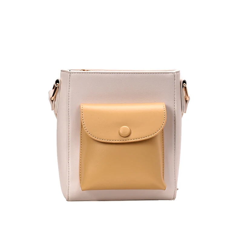 

Women Shoulder Bag Contrast Color Fashion Female Messenger Bag Stitching Youth Daily Bag Simple Style Art Student Bag Soft New