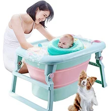 2 в 1, складная детская Ванна для младенцев, Детская ванна для дома, утолщенная большая ванна для новорожденных, Складная Ванна для ванной, спа