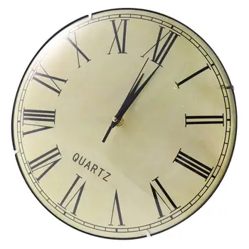 

Modern Style Wall Clock Creative Mute Glass Hanging Clock without Battery