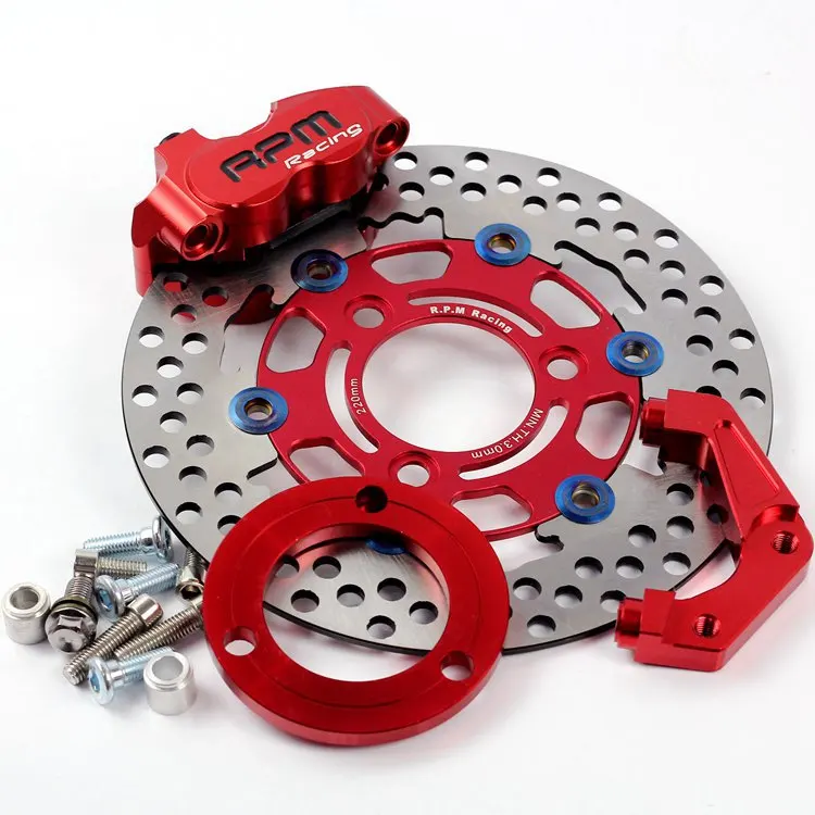 Yamaha Aerox Nitro BWS 100 JOG 50 rr Motorcycle Brake Calipers Pump +220mm Disc Brake Pump Adapter Bracket + Disc