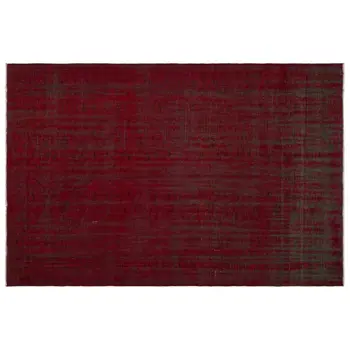 

Handmade Red Vintage Overdyed Turkish Area Rug 177x277 Cm-5'10''X9'1''