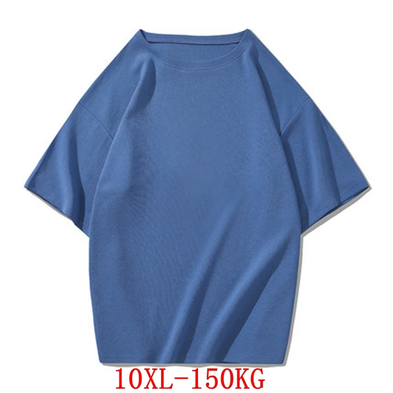 

ANGINANA Large size women's T-shirt big size 9XL 10XL summer round neck short sleeve loose black and white red big T-shirt top