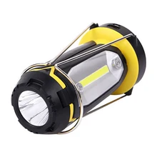 3 In 1 COB Multi-function Camping Lamp Outdoor USB Rechargeable Flashlight Portable Lantern Tent Safety Emergency Lighting Lamp