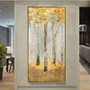 Big Size Nordic Vintage Abstract Golden Rich Tree Poster Canvas Painting Wall Art Pictures for Living Room Cuadros Home Decor ► Photo 2/6