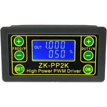 

ZK-PP2K PWM DC Motor Speed Controller Frequency Duty Cycle Regulator Adjustable Switch LED Dimmer Digital Pulse Driver 2 Modes