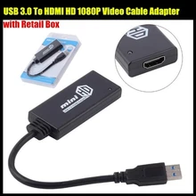 USB 3,0 к HDMI MINI HD 1080P видео кабель адаптер конвертер для ПК для ноутбука для Windows 7 и 8, с розничной посылка