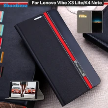 Чехол-книжка из искусственной кожи для lenovo Vibe K4 Note A7010, флип-чехол для lenovo Vibe X3, деловой чехол для телефона, мягкий силиконовый чехол из ТПУ