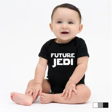 AliExpress, летний стиль, одежда для ползания, простой Цельный Детский комбинезон с принтом джедая