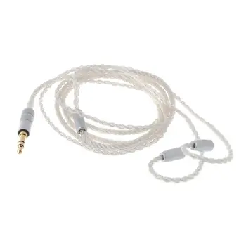 

8 Twist Mmcx Headphone Cable Single Crystal Plated Wire Cord Diy for Shure Se215/Se315/Se425/Se535/Se846