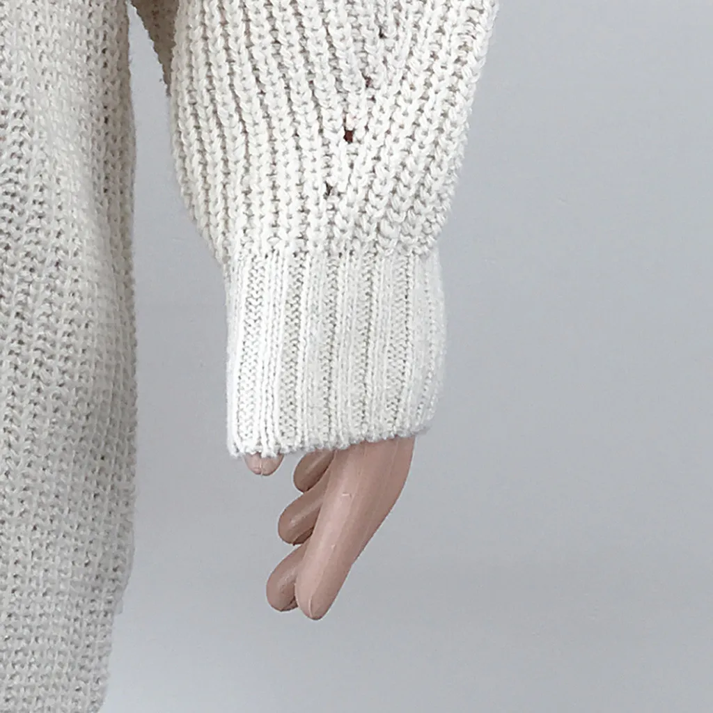 Pull femme nouveaute свитер женский длинный рукав водолазка зимний с высокой талией свободный свитер платье пуловер Джемпер Джерси