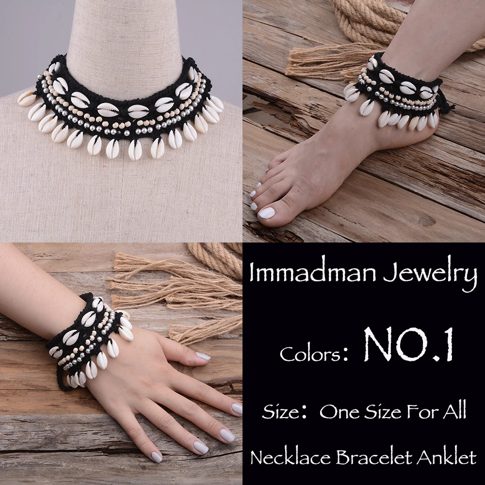 Wedding Ivory Crochet Barefoot Sandals Foot Jewelry Victorian Lace Bridal Shell Anklet Necklace Bracelet Beach Accessories wedding accessories