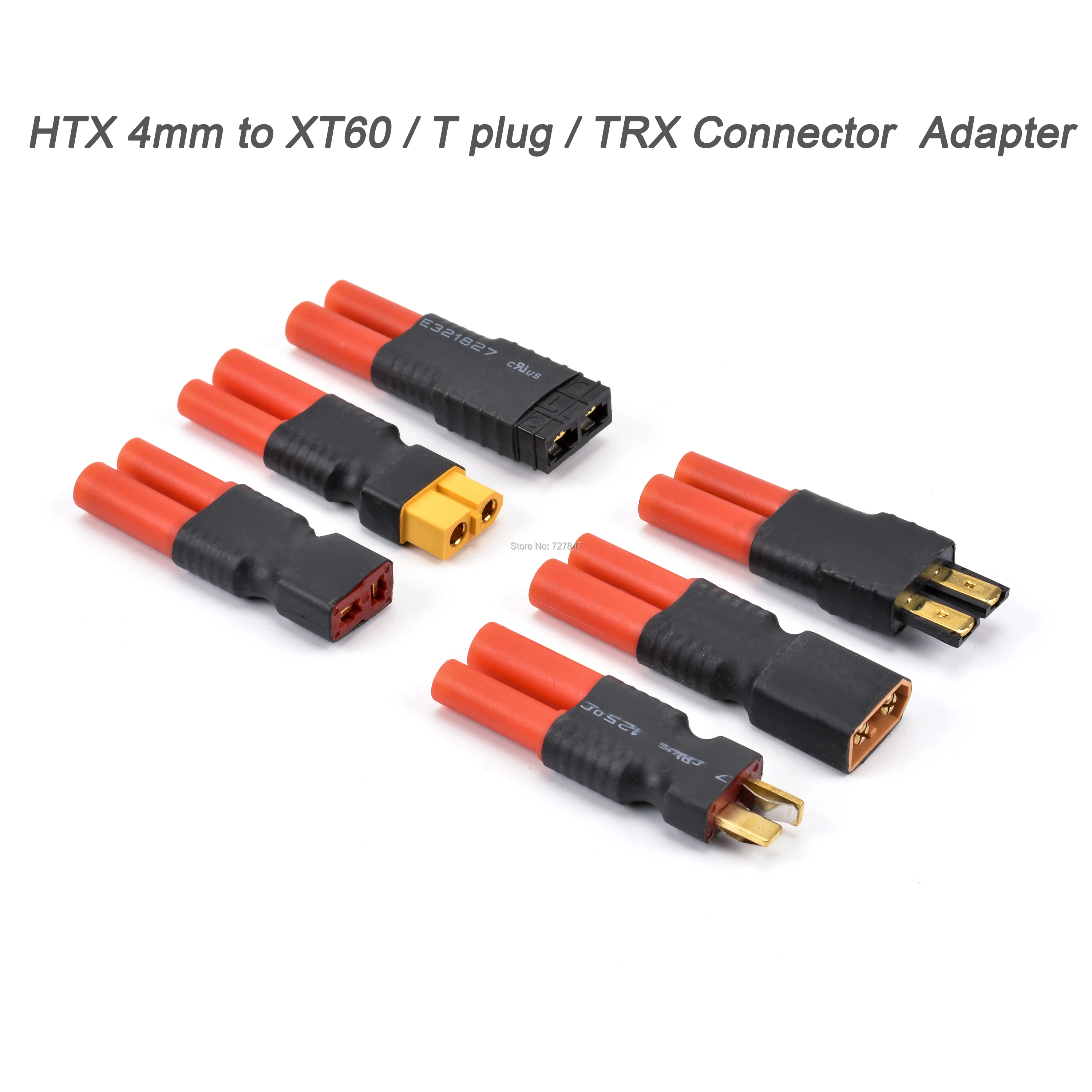 XT90 Female to HXT 4MM Male Adapter For ESC ARRMA Battery 1pce Direct connect 