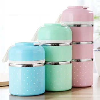 

Handmade Japanese Style Stainless Steel Multi-layer Insulation Lunch Box Adult Students Cute Lunch Box Picnic Food Container 1
