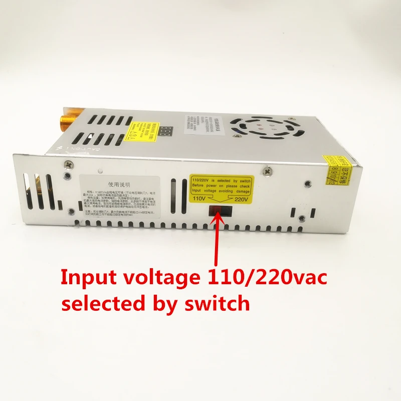 Вход AC 110/220V 480W источник питания выход 0-48V регулируемая Стабилизация напряжения постоянного тока цифровой импульсный источник питания 48v 10a