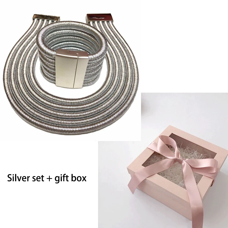 Set silver and box