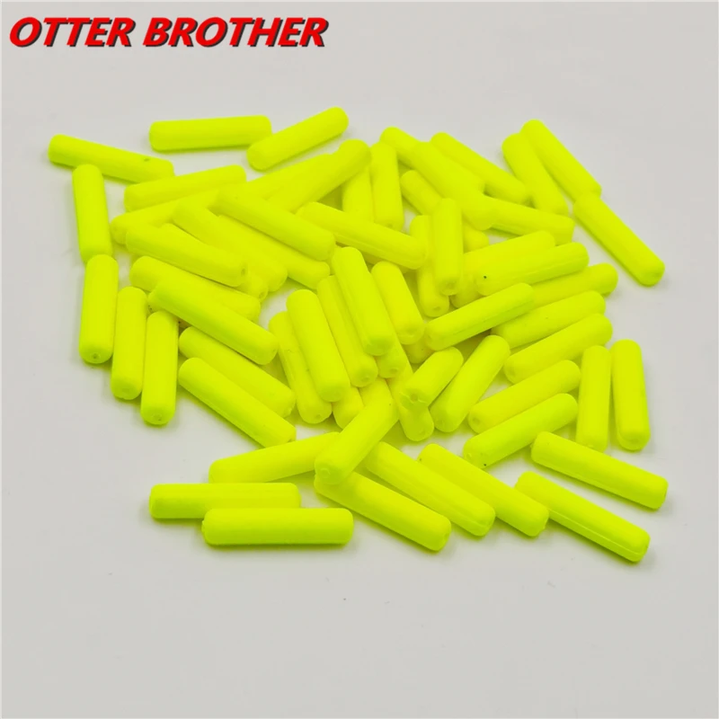 50Pcs/bag Cylinder Light Weight Foam Floats Ball Oval Floats Beads  Indicator Carp Fishing Beans Fish Pesca Accessories Tackle