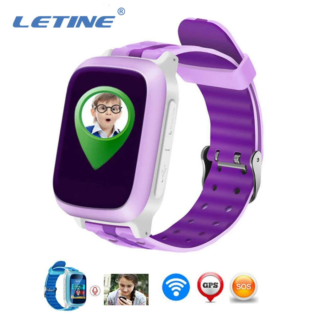 LETINE Детские Смарт часы GSM Часы с SIM GPS Wi Fi SOS сенсорные для подключения Android iOS