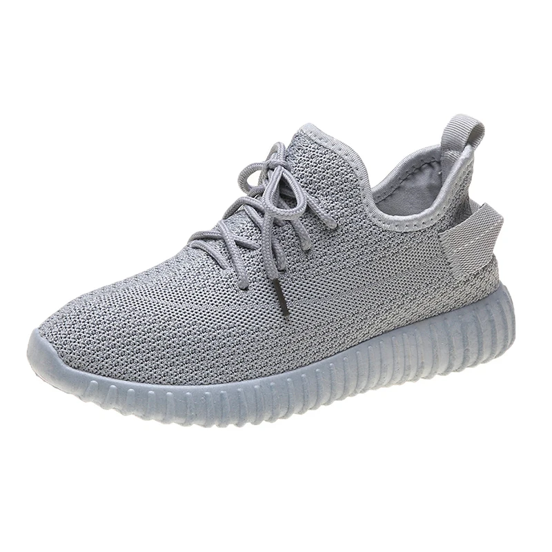 Серый Женская прогулочная обувь Kanye 350 кроссовки для спорта на открытом воздухе Роскошные Дизайнерские кроссовки для девушек - Цвет: Серый
