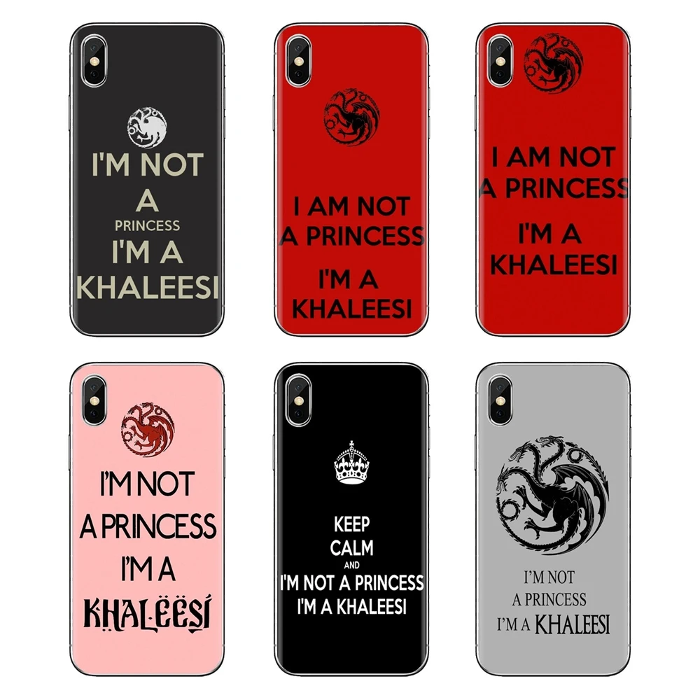 Силиконовые чехлы I'm Not a Princess Khaleesi для Xiaomi Redmi 4 3 3S Pro mi 4i 4C 5 5s Max Note 2 |