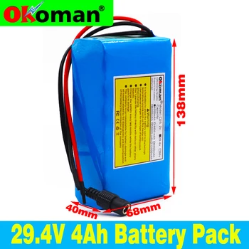 

Large capacity 24V 4Ah 7S2P 18650 Battery li-ion battery 29.4v 4000mAh electric bicycle moped /electric/lithium ion battery pack