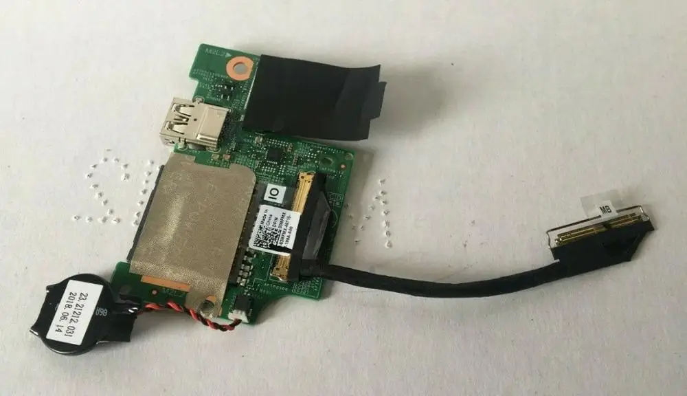 Для Dell Inspiron 7370 7373 кнопки питания USB SD карты платы 08YD0 кабель 450.0B601 | Компьютеры и