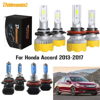 

Buildreamen2 4 X Car Headlight High Low Beam 9005 H11 LED Halogen Light Headlamp 12V For Honda Accord 2013 2014 2015 2016 2017