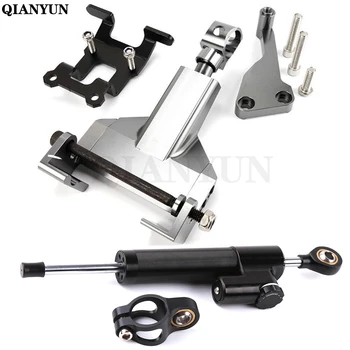 

MT07 MT-07 FZ07 Steering Damper Mounting Bracket Kit Stabilizer Reversed Safety Control For Yamaha MT07 2013 2014 2015 2016 2017