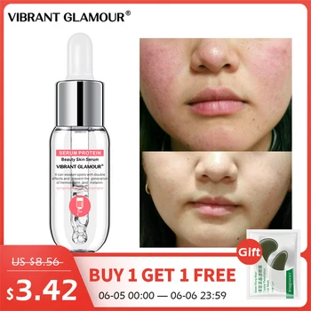 

VIBRANT GLAMOUR Protein Face Serum Skin Care Anti-Wrinkle Facial Essence Whitening Moisturizing Anti-allergy Deep Hydration