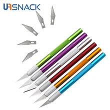 

Wood Paper Cutter Pen Knife Craft Artwork Cutting DIY Blades Phone PCB Repair Hand Tools Replacement Surgical Scalpel Blades