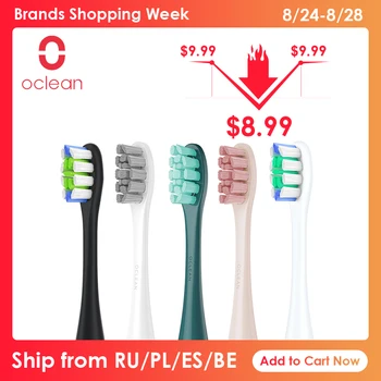 

Oclean Toothbrush Head Replacements PW01/03/05/07/09 P5 Bush Heads Compatible with Oclean X/ X pro/ Z1/ F1 Sonicare Toothbrush