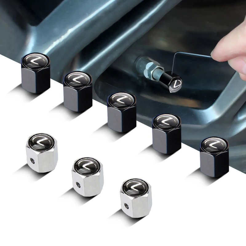 

Car Decoration Tire Valve Cover Anti-Theft Auto Tire Durable Air Cap For Lexus IS250 RX300 ES350 GS300 GX460 CT200H LX470 LS400