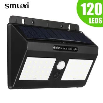

100/120 LED Solar Light Outdoor Solar Lamp Powered Sunlight Waterproof PIR Motion Sensor Street Light for Garden Decoration