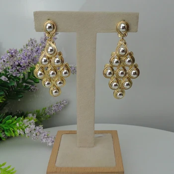 

Yuminglai 24K Dubai Gold Earrings Italian Earrings Drop Earrings FHK7987