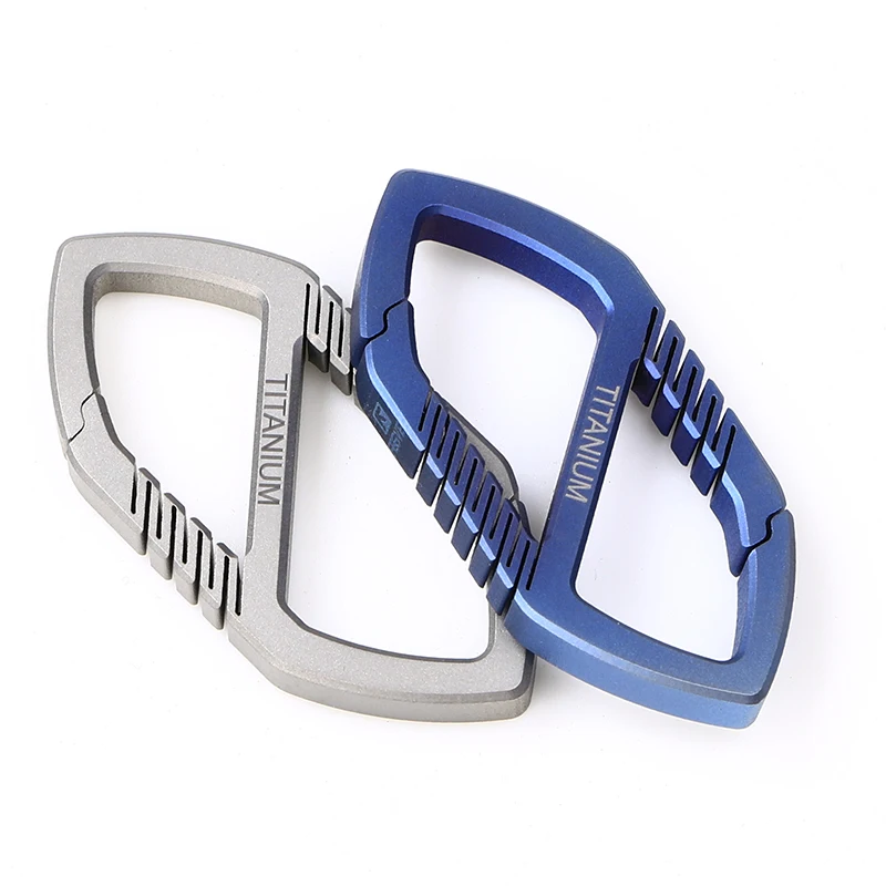 

Tiartisan titanium alloy 8-Shape Carabiner Titanium alloy climbing buckle Outdoor Climbing hook Outdoor EDC Carabiner